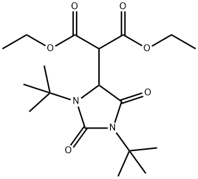 Propanedioic acid, 2-[1,3-bis(1,1-diMethylethyl)-2,5-dioxo-4-iMidazolidinyl]-, 1,3-diethyl ester Struktur