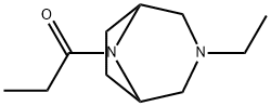 3-Ethyl-8-propionyl-3,8-diazabicyclo[3.2.1]octane Struktur