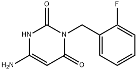 6-Amino-3-(2-fluorobenzyl)-1H-pyrimidine-2,4-dione Struktur