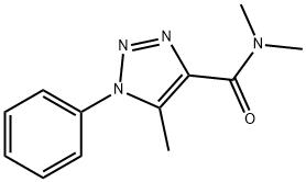 5,N,N-Trimethyl-1-phenyl-1H-1,2,3-triazole-4-carboxamide Struktur