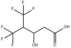 3-Hydroxy-5,5,5-trifluoro-4-(trifluoromethyl)valeric acid Struktur