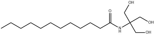 N-[2-Hydroxy-1,1-bis(hydroxymethyl)ethyl]dodecanamide Struktur