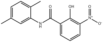 N-(2,5-Dimethylphenyl)-2-hydroxy-3-nitrobenzamide Struktur