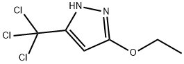 3-(TRICHLOROMETHYL)-5-ETHOXY-1H-PYRAZOLE Struktur