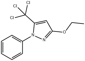 5-(TRICHLOROMETHYL)-3-ETHOXY-1-PHENYL-1H-PYRAZOLE Struktur