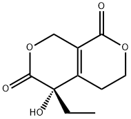 1H,6H-Pyrano[3,4-c]pyran-1,6-dione,5-ethyl-3,4,5,8-tetrahydro-5-hydroxy-,(5S)-(9CI) Struktur