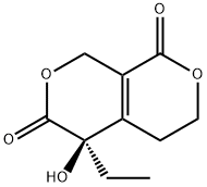 1H,6H-Pyrano[3,4-c]pyran-1,6-dione,5-ethyl-3,4,5,8-tetrahydro-5-hydroxy-,(5R)-(9CI) Struktur