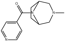 8-Isonicotinoyl-3-methyl-3,8-diazabicyclo[3.2.1]octane Struktur