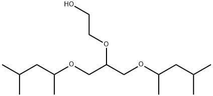 2-[2-(1,3-Dimethylbutoxy)-1-[(1,3-dimethylbutoxy)methyl]ethoxy]ethanol Struktur