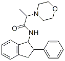 N-(2-Morpholinopropionyl)-2-phenyl-1-indanamine Struktur