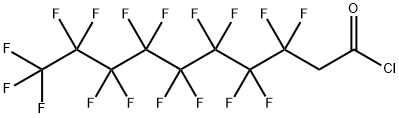 3,3,4,4,5,5,6,6,7,7,8,8,9,9,10,10,10-heptadecafluorodecanoyl chloride Struktur