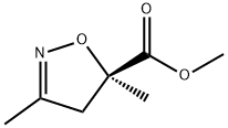 (R)-4,5-Dihydro-3,5-dimethyl-5-isoxazolecarboxylic acid methyl ester Struktur