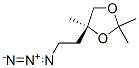 (S)-4-(2-Azidoethyl)-2,2,4-trimethyl-1,3-dioxolane Struktur