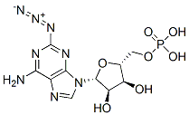 2-azidoadenosine 5'-monophosphate Struktur