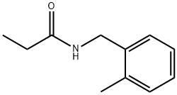 Propanamide,  N-[(2-methylphenyl)methyl]- Struktur