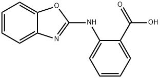 2-[(Benzoxazol-2-yl)amino]benzoic acid Struktur