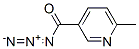 6-Methyl-3-pyridinecarbonyl azide Struktur