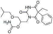 1-[2-(Aminocarbonyloxy)-3-isobutyloxypropyl]-5-ethyl-5-phenylbarbituric acid Struktur