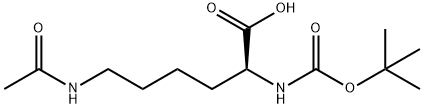 BOC-LYS(AC)-OH Struktur