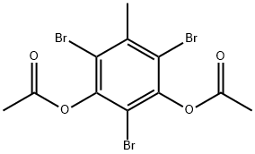 2,4,6-Tribromo-5-methyl-1,3-benzenediol diacetate Struktur