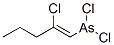 Dichloro(2-chloro-1-pentenyl)arsine Struktur