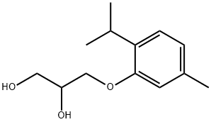 3-(6-Isopropyl-m-tolyloxy)-1,2-propanediol Struktur