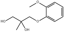 3-(o-Methoxyphenoxy)-2-methyl-1,2-propanediol Struktur