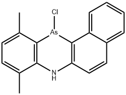 12-Chloro-7,12-dihydro-8,11-dimethylbenzo[a]phenarsazine Struktur