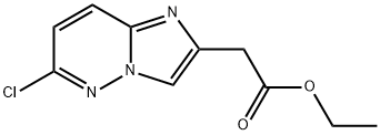 (6-Chloro-iMidazo[1,2-b]pyridazin-2-yl)-acetic acid ethyl ester Struktur