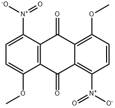 1,5-dimethoxy-4,8-dinitroanthraquinone Struktur