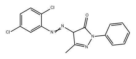 4-[(2,5-dichlorophenyl)azo]-2,4-dihydro-5-methyl-2-phenyl-3H-pyrazol-3-one Struktur