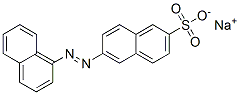 sodium 6-(1-naphthylazo)naphthalene-2-sulphonate Struktur