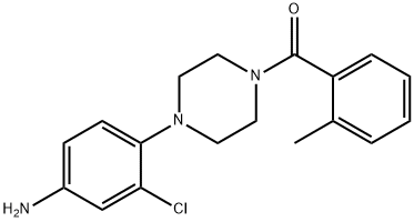 [4-(4-AMINO-2-CHLORO-PHENYL)-PIPERAZIN-1-YL]-O-TOLYL-METHANONE Struktur