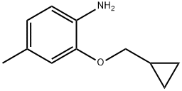 Benzenamine, 2-(cyclopropylmethoxy)-4-methyl- (9CI) Struktur