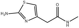 2-(2-Amino-1,3-thiazol-4-yl)-N-methylacetamide Struktur