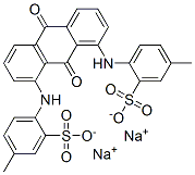 disodium 4,4'-[(9,10-dihydro-9,10-dioxo-1,8-anthrylene)diimino]bis(toluene-3-sulphonate) Struktur