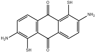 2,6-diamino-1,5-dimercaptoanthraquinone Struktur