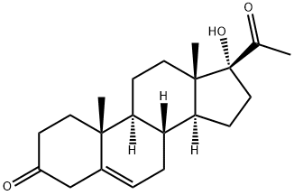 17-hydroxypregnenedione Struktur