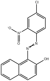 1-[(4-chloro-2-nitrophenyl)azo]-2-naphthol  Struktur