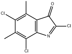 2,5,7-trichloro-4,6-dimethyl-3H-indol-3-one Struktur