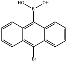 10-BROMOANTHRACENE-9-BORONIC ACID Struktur