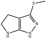 Pyrrolo[2,3-c]pyrazole,  1,4,5,6-tetrahydro-3-(methylthio)- Struktur