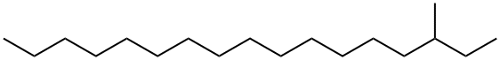 3-METHYLHEPTADECANE Struktur