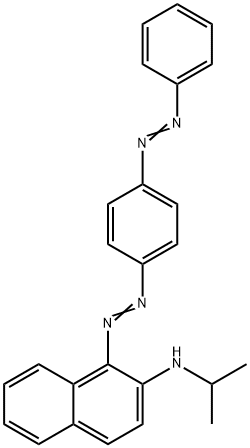 N-(isopropyl)-1-[[4-(phenylazo)phenyl]azo]naphthalen-2-amine Struktur