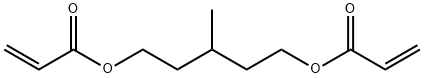 3-methyl-1,5-pentanediyl diacrylate Struktur