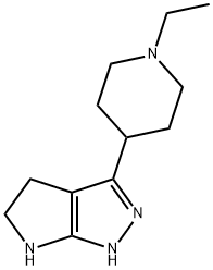 Pyrrolo[2,3-c]pyrazole, 3-(1-ethyl-4-piperidinyl)-1,4,5,6-tetrahydro- (9CI) Struktur