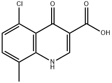 5-CHLORO-4-HYDROXY-8-METHYLQUINOLINE-3-CARBOXYLIC ACID Struktur