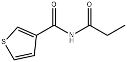 3-Thiophenecarboxamide,  N-(1-oxopropyl)- Struktur