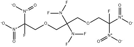 1,3-Bis(2,2-dinitro-2-fluoroethoxy)-N,N,N',N'-tetrafluoro-2,2-propanediamine Struktur