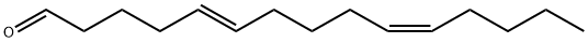 (5E,10Z)-5,10-Pentadecadienal Struktur